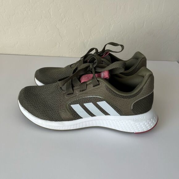 Adidas Edge Lux 5 Lace Up Athletic Running Shoes Green Size Women’s 6 - Picture 4 of 8